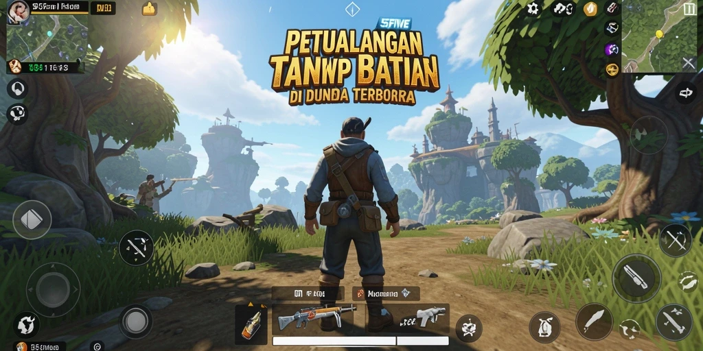 Tampilan gameplay Open World yang menakjubkan di 55FIVE.