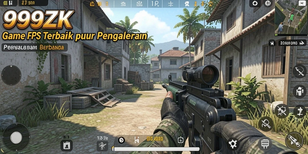 Gameplay menegangkan dalam aksi FPS yang mendebarkan.