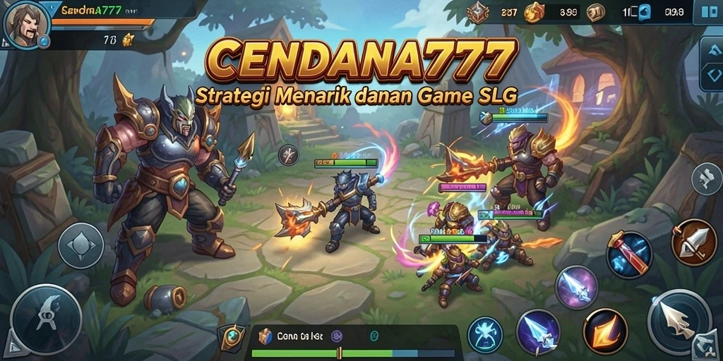 Screenshot CENDANA777 menampilkan aksi pertempuran strategis dan pembangunan kerajaan.