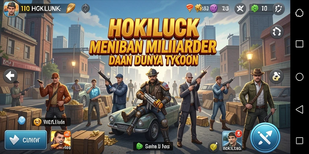Screenshot gameplay HOKILUCK menampilkan pengelolaan bisnis yang menantang dan menarik.