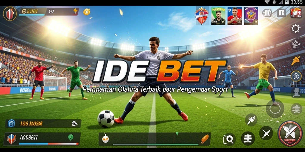 Tampilan gameplay yang dinamis dan seru dari IDEBET untuk olahraga.