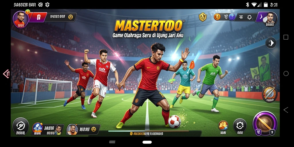 Screenshot gameplay MASTERTOTO yang menampilkan aksi olahraga seru.
