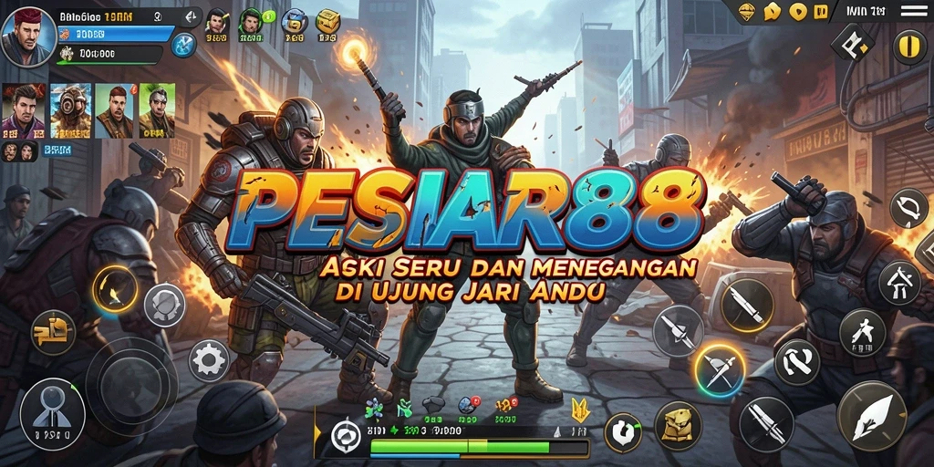 Screenshot PESIAR88 menampilkan aksi mendebarkan dalam gameplay.