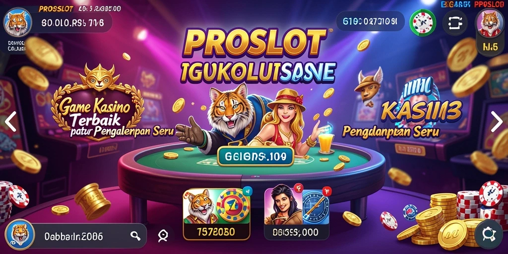 Tampilan menarik dari gameplay Kasino di PROSLOT yang menampilkan keseruan permainan.