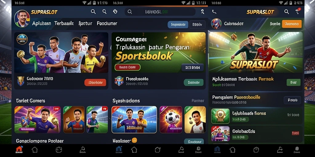 Tampilan menarik dari gameplay taruhan olahraga di SUPRASLOT.